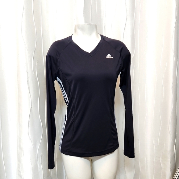 Adidas Dark Gray Long Sleeve Shirt - Picture 1 of 5